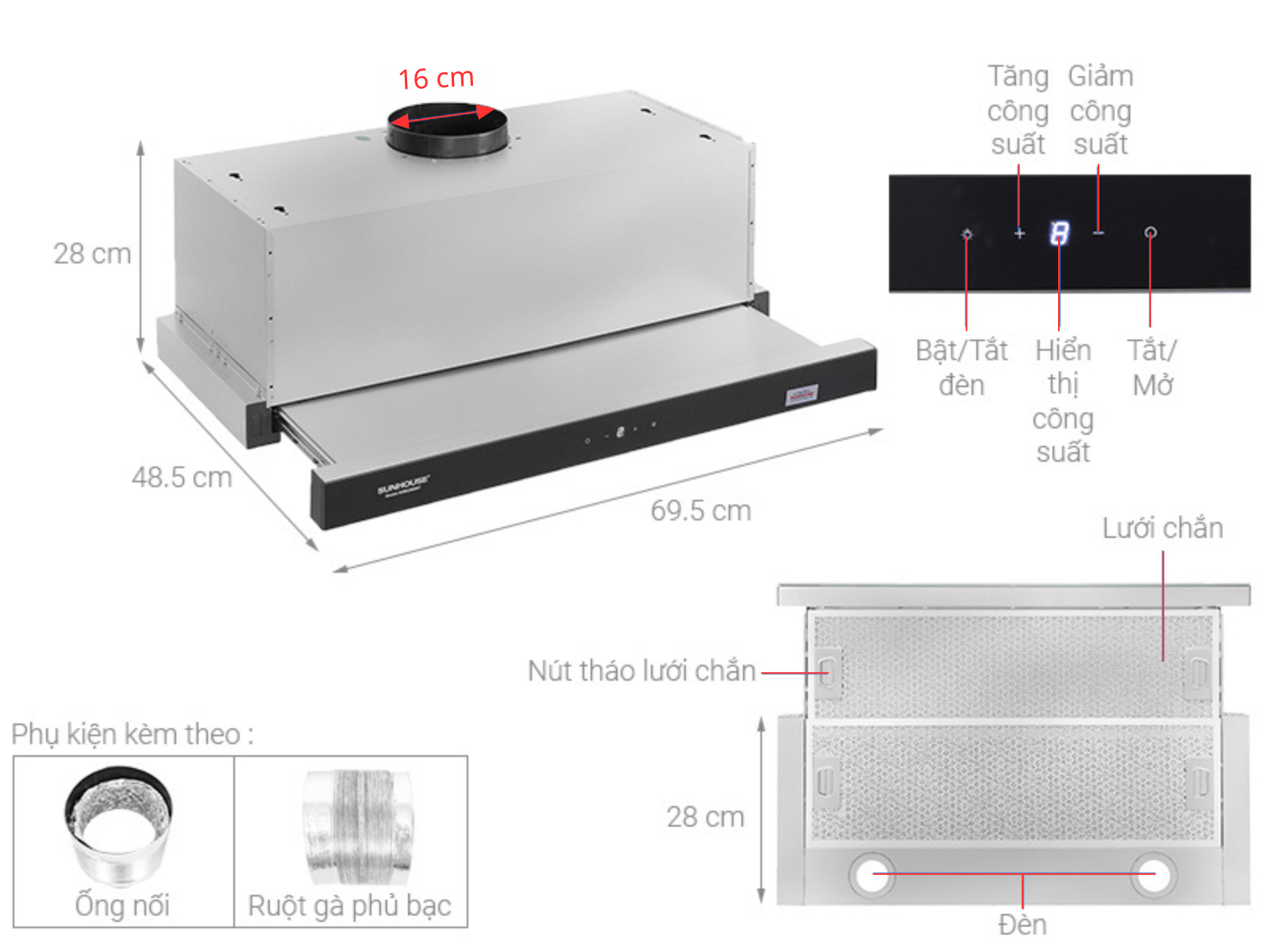 máy hút mùi sunhouse shb6288mt