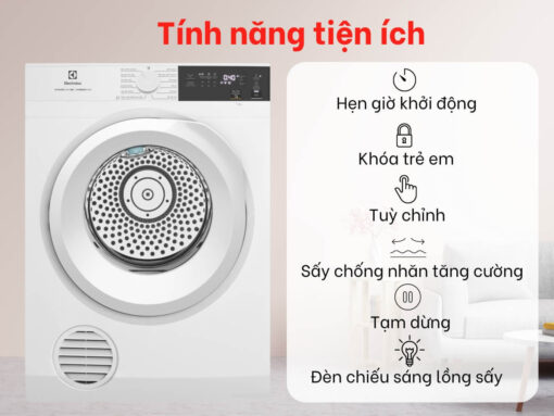 máy sấy electrolux eds904h3wc 9kg