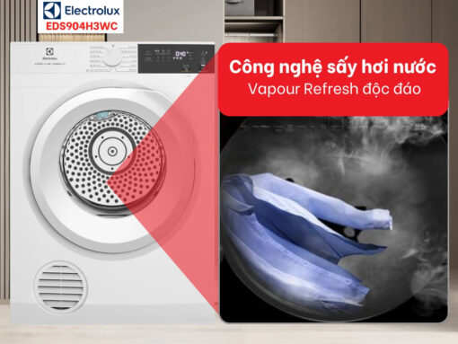 máy sấy electrolux eds904h3wc 9kg