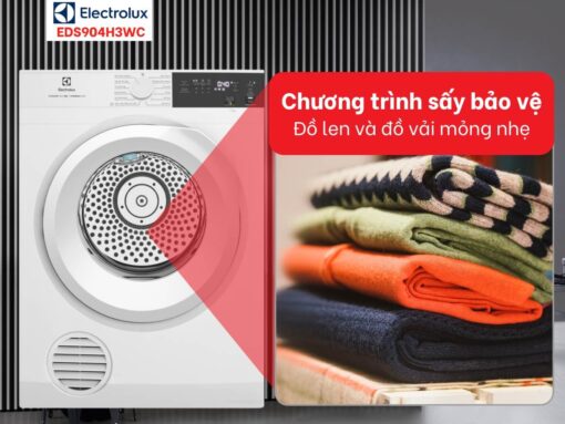 máy sấy electrolux eds904h3wc 9kg