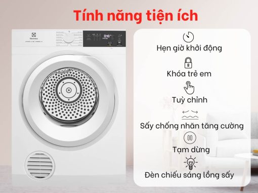 máy sấy electrolux edv904h3wc 9kg