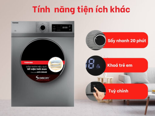 Máy sấy Toshiba TD-H80SEV(SK) 7kg