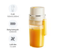 Máy xay sinh tố cầm tay Bear SB-MX04K