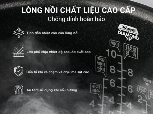 nồi cơm điện tử áp suất cuckoo crp-st1010fw