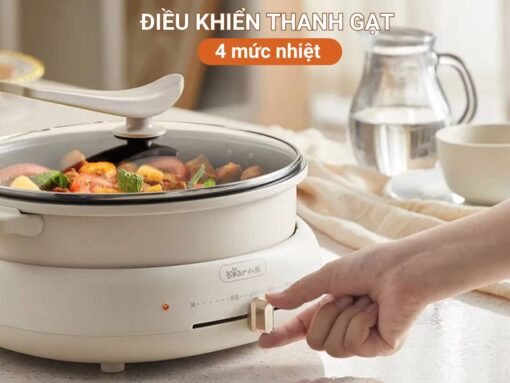 nồi lẩu hấp nướng bear dhg-c40w2