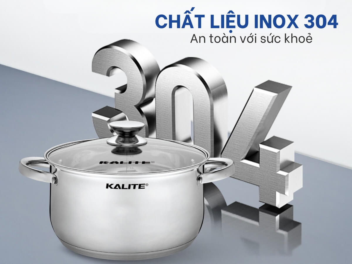 bộ nồi inox kalite kl351 3 món