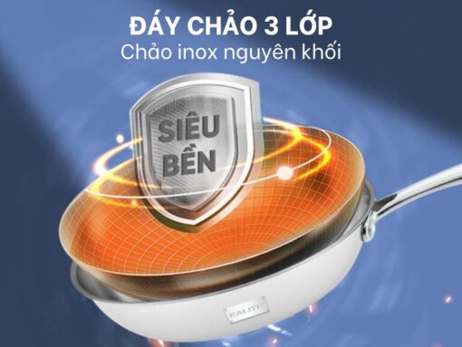 chảo inox kalite kl828v 28cm (2) chảo inox kalite kl828v 28cm