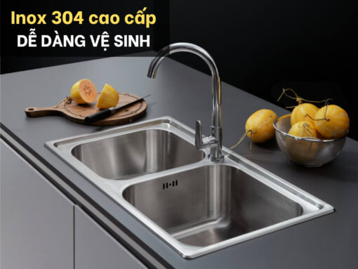 chậu inox malloca ms 2076ep