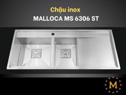chậu inox malloca ms 6306 st