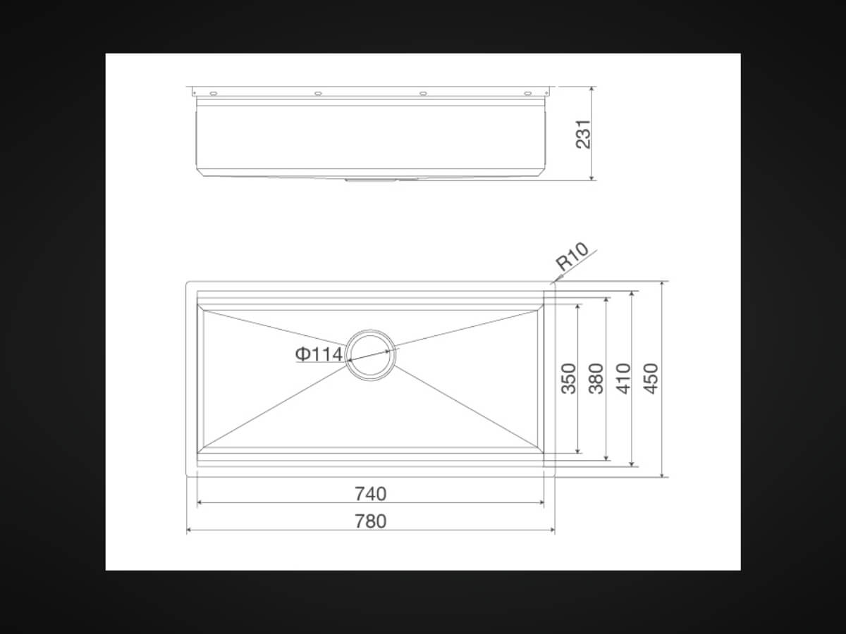 chậu inox malloca ms 781