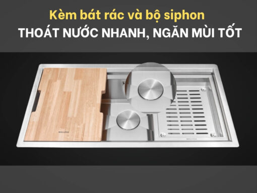 chậu inox malloca ms 781