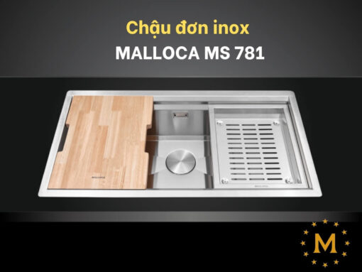 chậu inox malloca ms 781