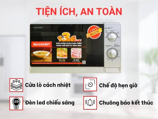 lò vi sóng sharp r-202vn-s (4)