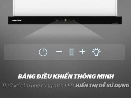 máy hút mùi sunhouse shb6128 (5) Điều khiển cảm ứng 3 tốc độ hút