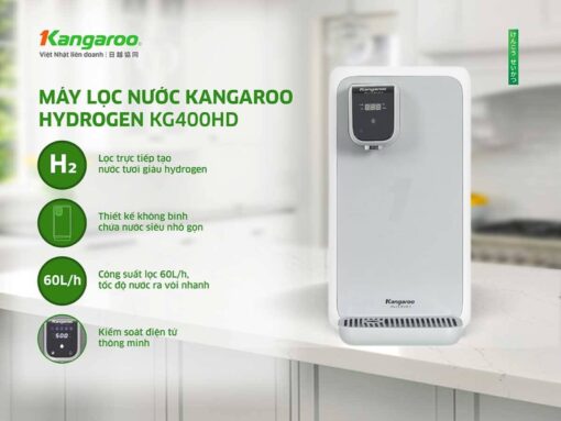 Máy lọc nước Kangaroo KG400HD thiết kế để bàn/để gầm tiện lợi