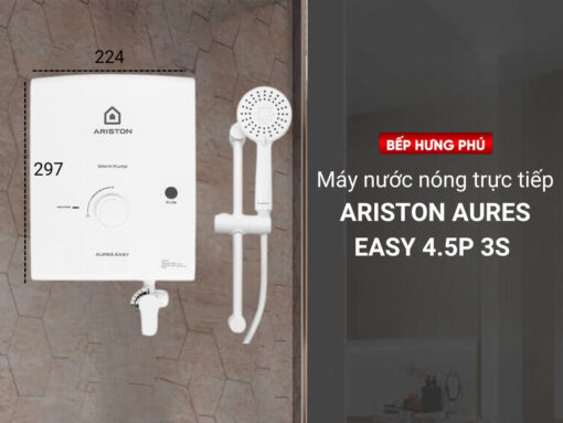 máy nước nóng ariston aures easy 4.5p 3s