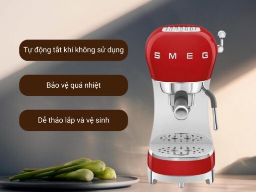 máy pha cà phê smeg ecf02rdeu
