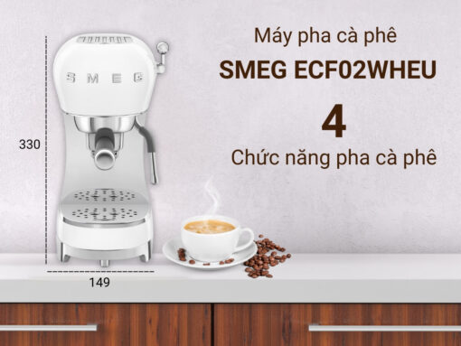 máy pha cà phê smeg ecf02wheu