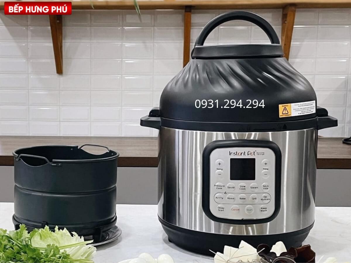 nồi áp suất kiêm chiên không dầu instant pot duo crisp 11in1