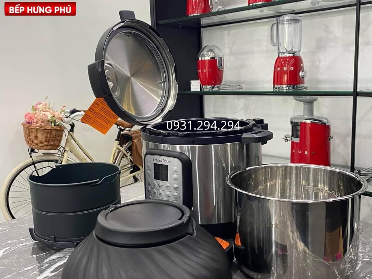 nồi áp suất kiêm chiên không dầu instant pot duo crisp 11in1