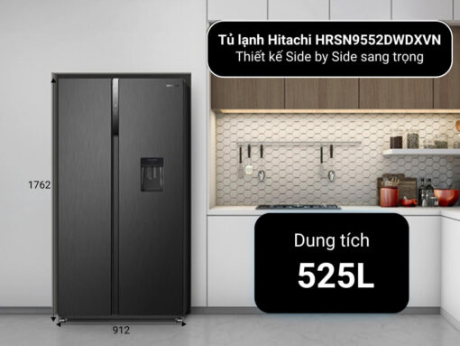 tủ lạnh hitachi hrsn9552dwdxvn