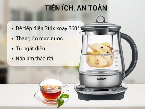 ấm pha trà chưng yến hurom tm-p02fss