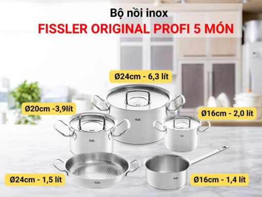 bộ nồi fissler original profi 5 món