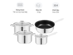 Bộ nồi inox Arber AN-04C 4 món