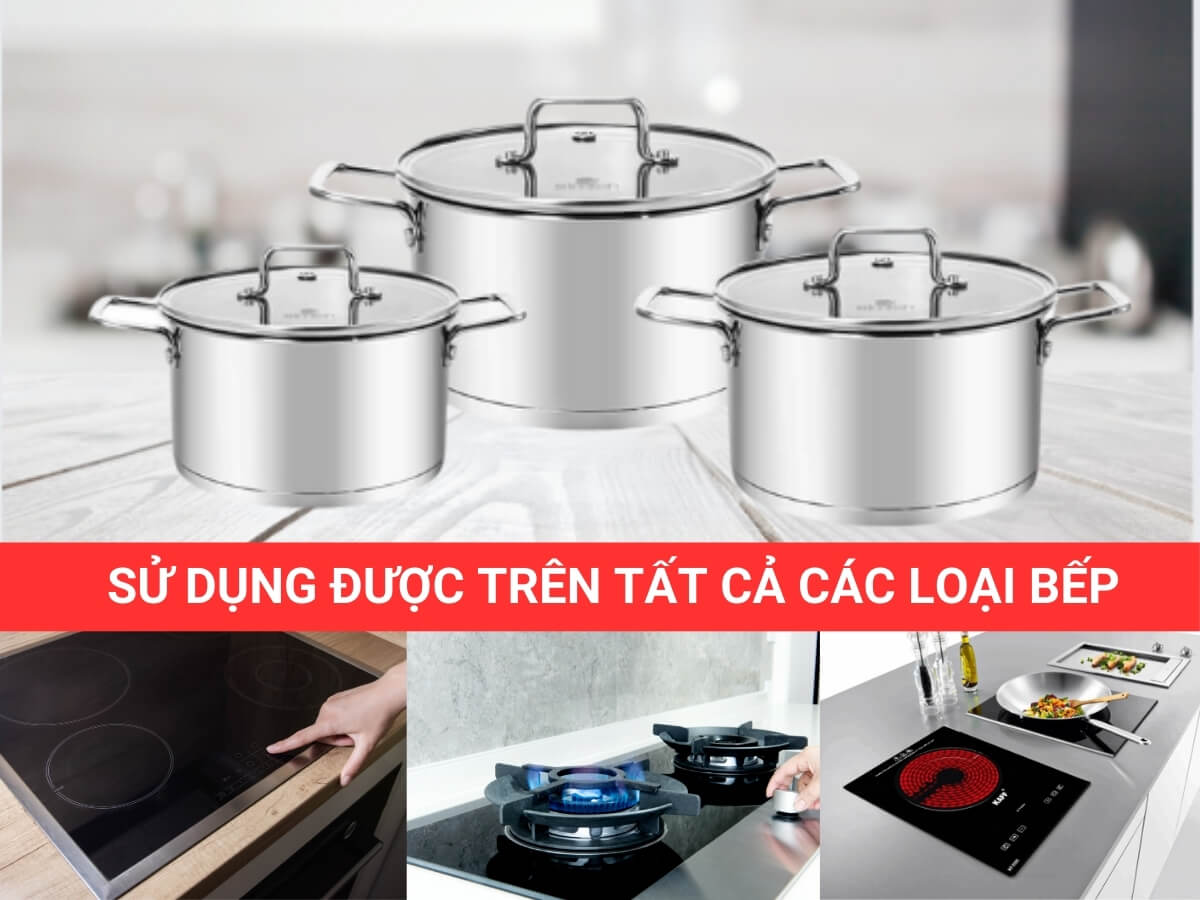 bộ nồi inox elmich el-2473 3 món