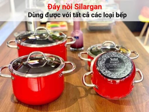 bộ nồi silit passion red 4 món (2) bộ nồi silit passion red 4 món