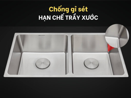 chậu inox malloca ms 6081
