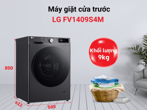 máy giặt lg fv1409s4m 9kg