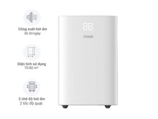 máy hút ẩm steiger stg-836dw