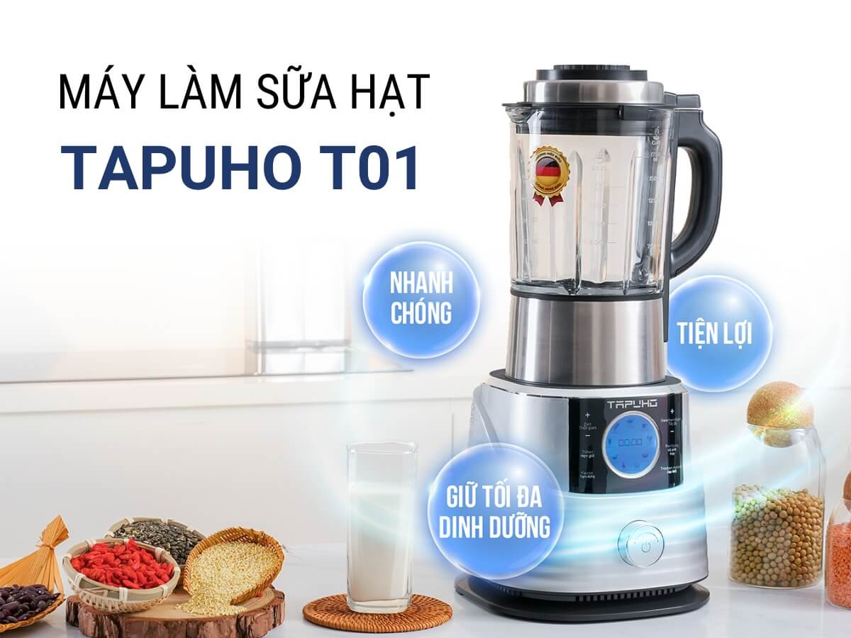 máy làm sữa hạt tapuho t01 