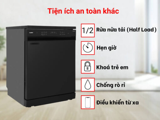 máy rửa chén comfee cdwef1401hb-w-vn (5) máy rửa chén comfee cdwef1401hb-w-vn
