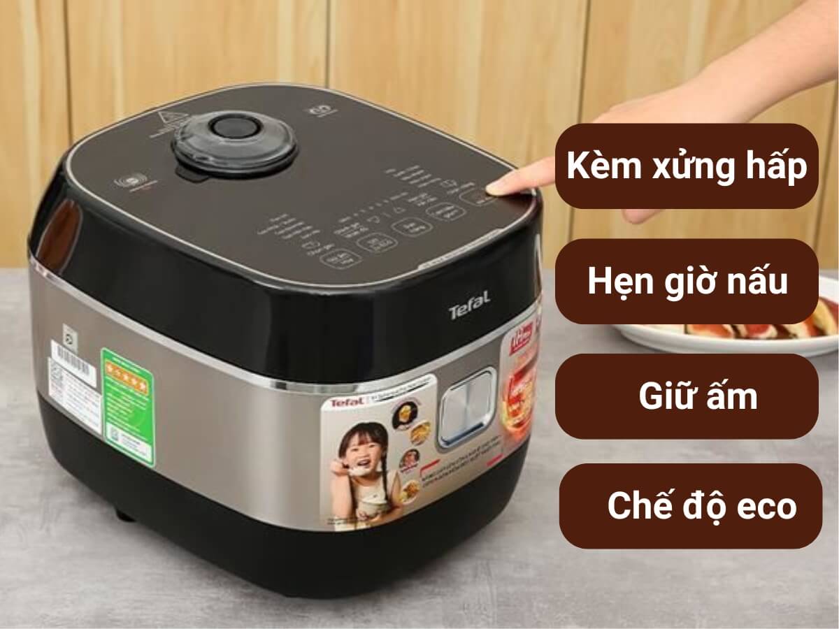 nồi cơm điện cao tần tefal rk819868