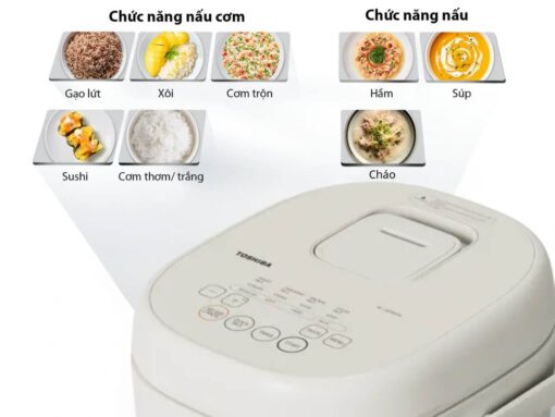 nồi cơm điện tử toshiba rc-18dr4tvn(w)