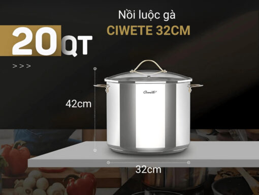 nồi luộc gà ciwete 32cm