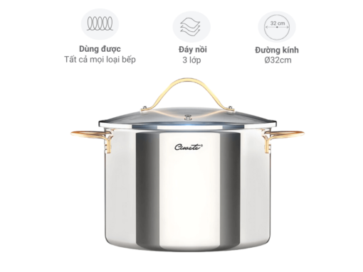 Nồi luộc gà Ciwete 32cm