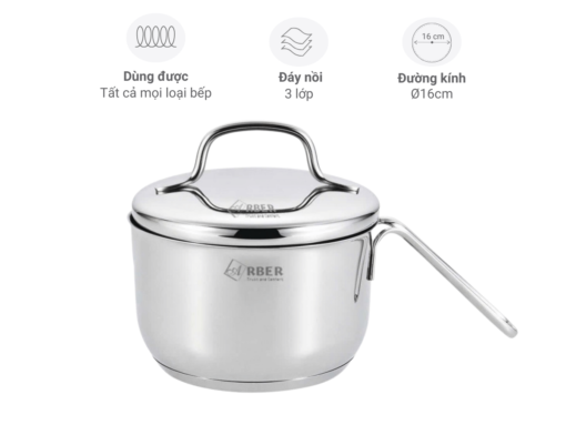 nồi nấu mì inox arber an-01ca