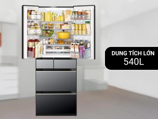 tủ lạnh hitachi r-hw540rv x inverter 540l