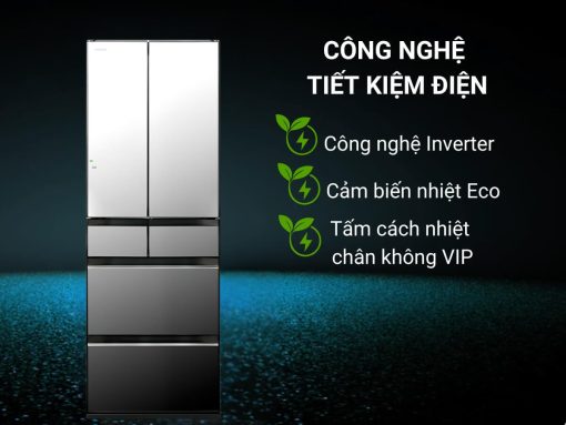 tủ lạnh hitachi r-hw540rv x inverter 540l