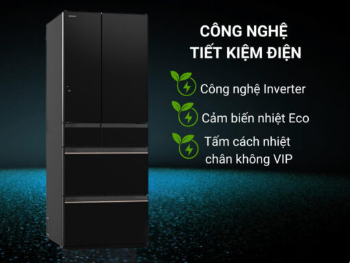 tủ lạnh hitachi r-hw540rv xk inverter 540l