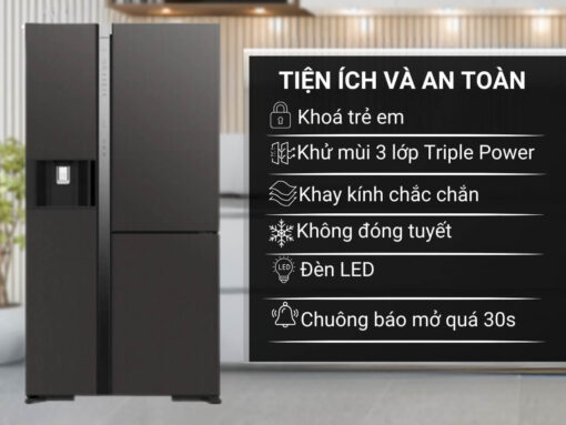 tủ lạnh hitachi r-mx800gvgv0 gmg inverter 569l