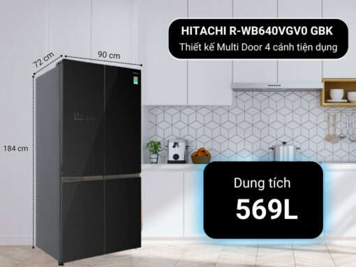 tủ lạnh hitachi r-wb640vgv0 gbk inverter 569l tủ lạnh hitachi r-wb640vgv0 gbk inverter 569l