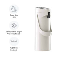 Bình giữ nhiệt Emsa Ponza 1.9L (Trắng)
