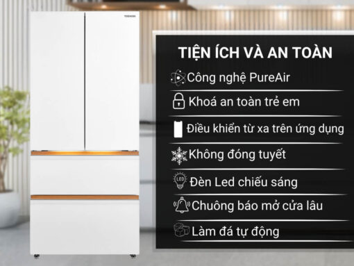 tủ lạnh toshiba gr-rf690wi-pgv(67) inverter 533l