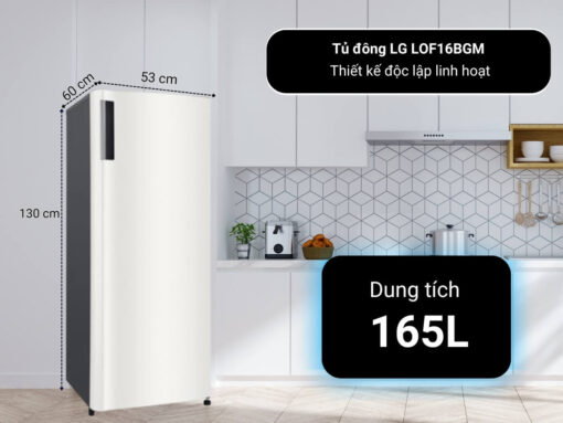 tủ đông lg lof16bgm inverter 165l (2)