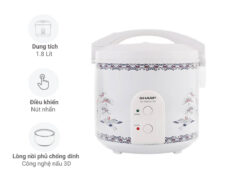 Nồi cơm điện Sharp KS-183TJV-CR