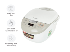 Nồi cơm điện tử Sharp KS-COM191EV-WH